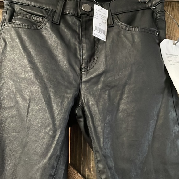 CURRENT/ELLIOTT Black Coated High Waist Ankle Skinny - Picture 5 of 8